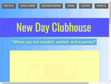 Tablet Screenshot of newdayclubhouse.com